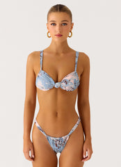 Tainy Bikini Top - Aqua Blur