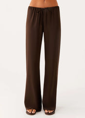 Deacon Low Rise Pants - Chocolate