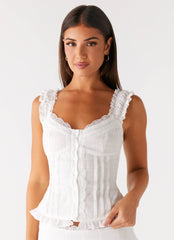 Clearwater Mist Top - White