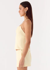 Leray Top - Lemon Yellow