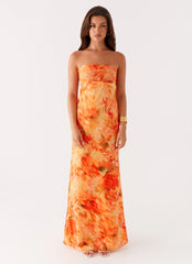 Carmen Maxi Dress - Sunset Floral