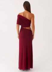 Gillian Maxi Dress - Maroon