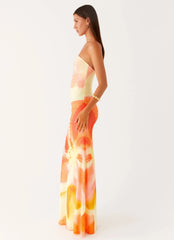 Iroha Strapless Maxi Dress - Mimosa Blossom