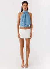 Cantrall Halter Top - Blue