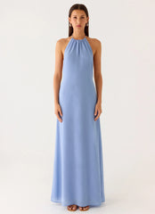 Le Soleil Halter Maxi Dress - Periwinkle