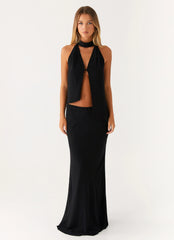 Canyon Halter Top - Black