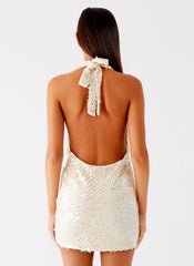 You Make Me Feel Mini Dress - Ivory