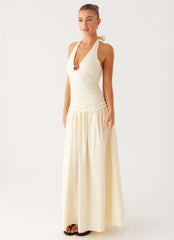 Val Maxi Dress - Lemon