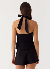 Odetta Halter Top - Black