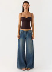 Ame Underwire Top - Chocolate