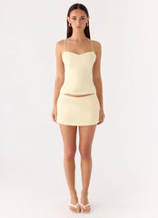 Leray Top - Lemon Yellow