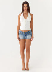 Ask You Twice Top - White