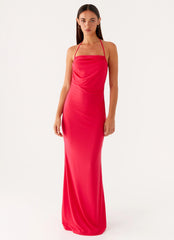 Amari Maxi Dress - Raspberry