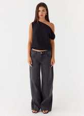 Stick Around Top - Black