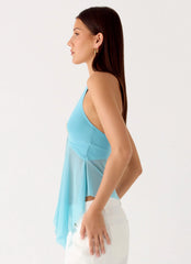 Sunbeam Mesh Top - Blue