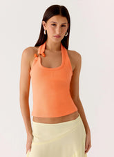 Cladena Top - Apricot