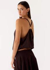 Yaz Top - Chocolate Plum