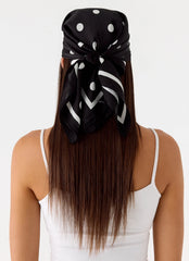 Dotty Dreams Scarf - Black Polkadot