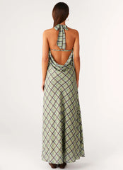 Coralie Maxi Dress - Cedar Check