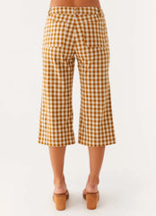Radley Capri Pants - Brown Gingham