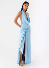 Rowan Ray Cowl Maxi Dress - Blue