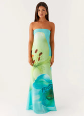 Darcy Maxi Dress - Turquoise Floral