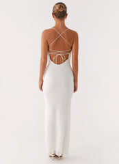 Paxton Beaded Maxi Dress - White