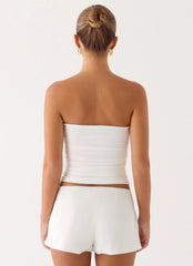 Doja Strapless Top - White