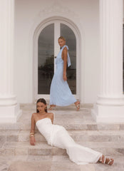 Anticipating Sequin Maxi Dress - White