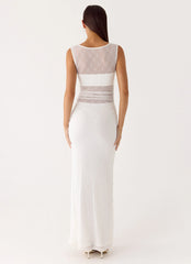 Sabre Maxi Dress - White