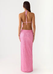 Lorenz Sequin Maxi Dress - Pink