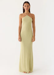 Anouk Halter Maxi Dress - Sage