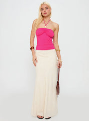 Hot Pink Hardware Detail Top