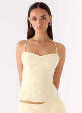 Leray Top - Lemon Yellow