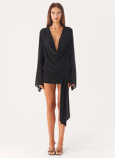 Sorrel Long Sleeve Mini Dress - Black