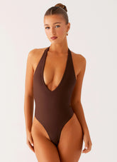 Delia One Piece Swimsuit - Chocolate