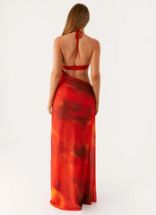 Elixis Maxi Dress - Scarlet Blur