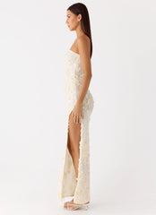 Minni Sequin Maxi Dress - Ivory