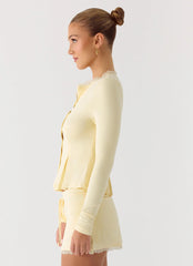 Landon Long Sleeve Top - Butter Yellow