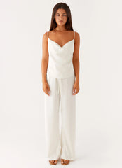 Deacon Low Rise Pants - Butter