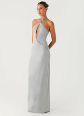 Off The Bass Maxi Dress - Grey