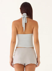 Amber Light Top - Silver