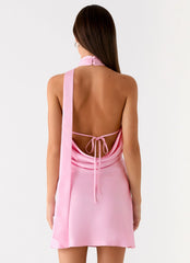 Keena Scarf Mini Dress - Pink