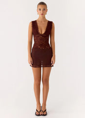 Sommers Lace Top - Chocolate
