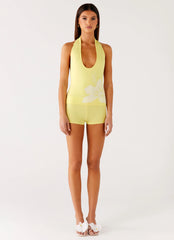 Aloha Knit Top - Yellow