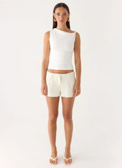 Short Notice Top - White