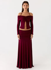 Thorness Long Sleeve Top - Plum