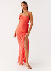 Louana Maxi Dress - Coral