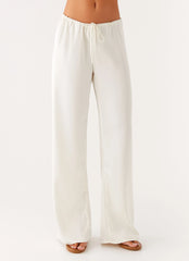 Deacon Low Rise Pants - Butter