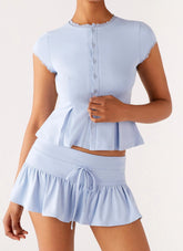 Landon Mini Skort - Blue